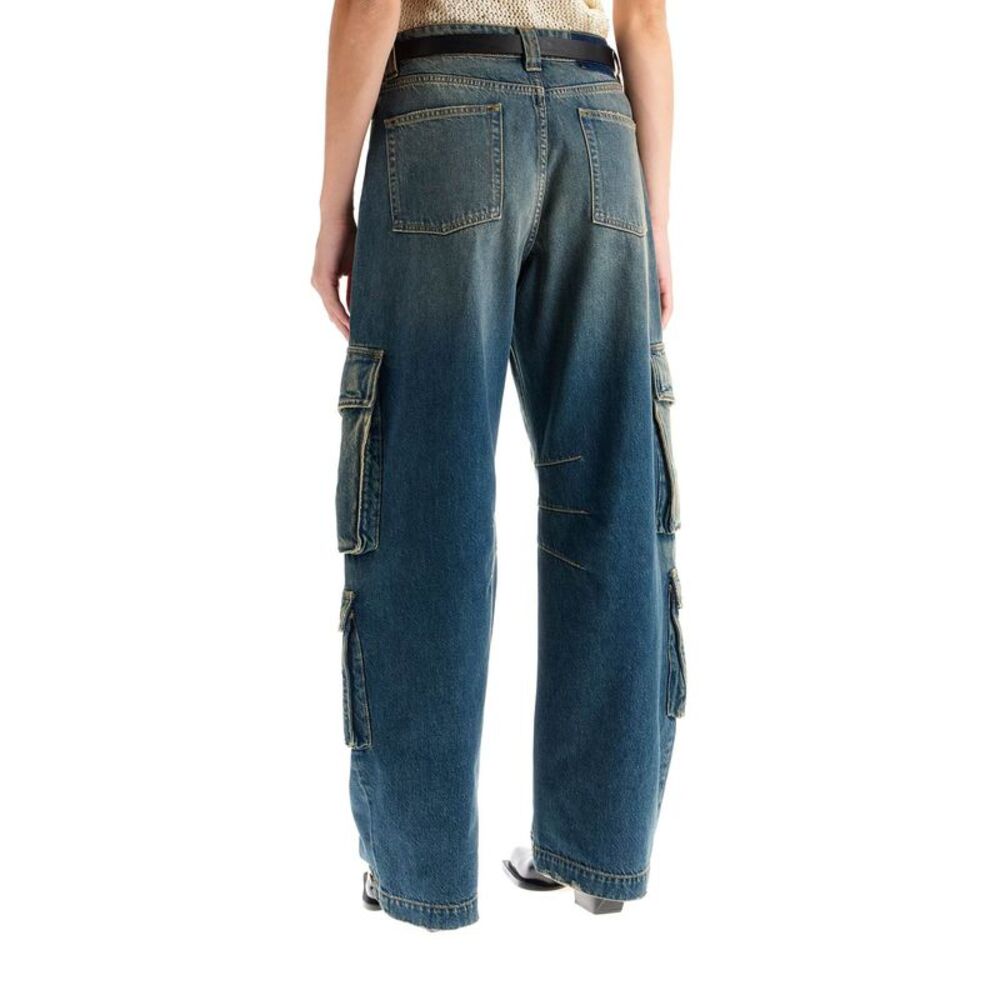 Golden Goose 'Irina' Wide Leg Cargo Jeans Women - Picture 3 of 4